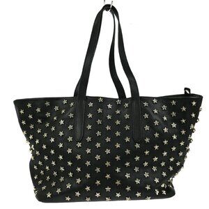 Jimmy Choo Black Sofia Star Studs Tote Handbag